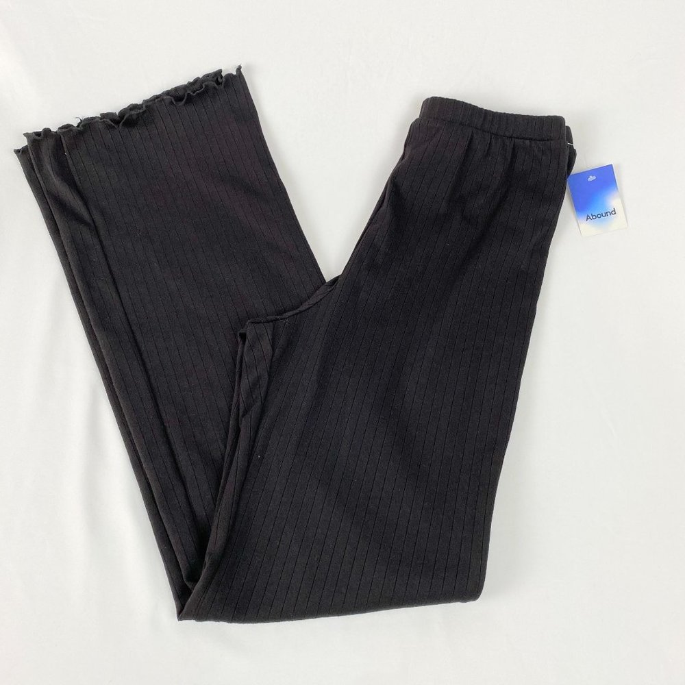 Abound Pull on Ribbed pants Women's Black Size XS